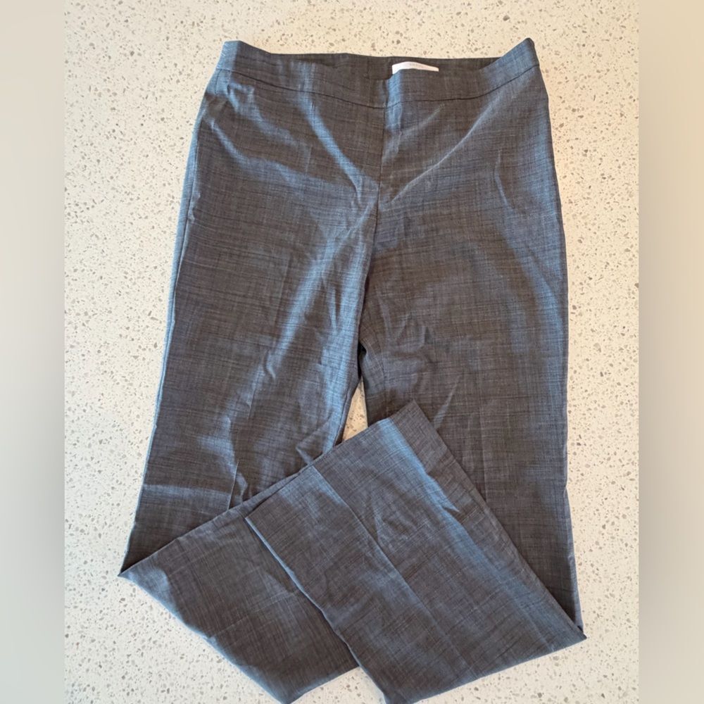 Boss Gray Women's Dress Textured Trousers Size 4